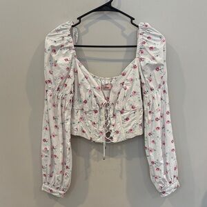 Floral Cropped Blouse